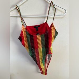 Rasta fishnet bodysuit❤️💛💚🖤